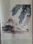 中国画研究院著名画家王迎春彩墨画《汤显祖卧薪觅句》